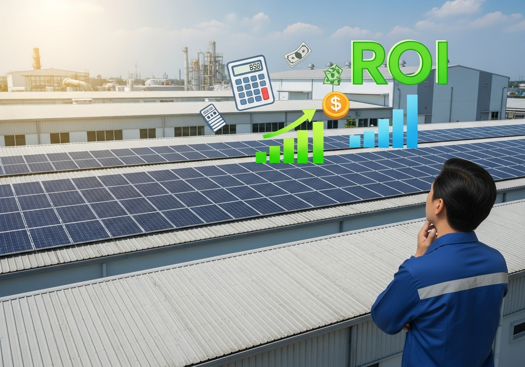 ตัวอย่างและสูตรคำนวณ roi โซล่าเซลล์
