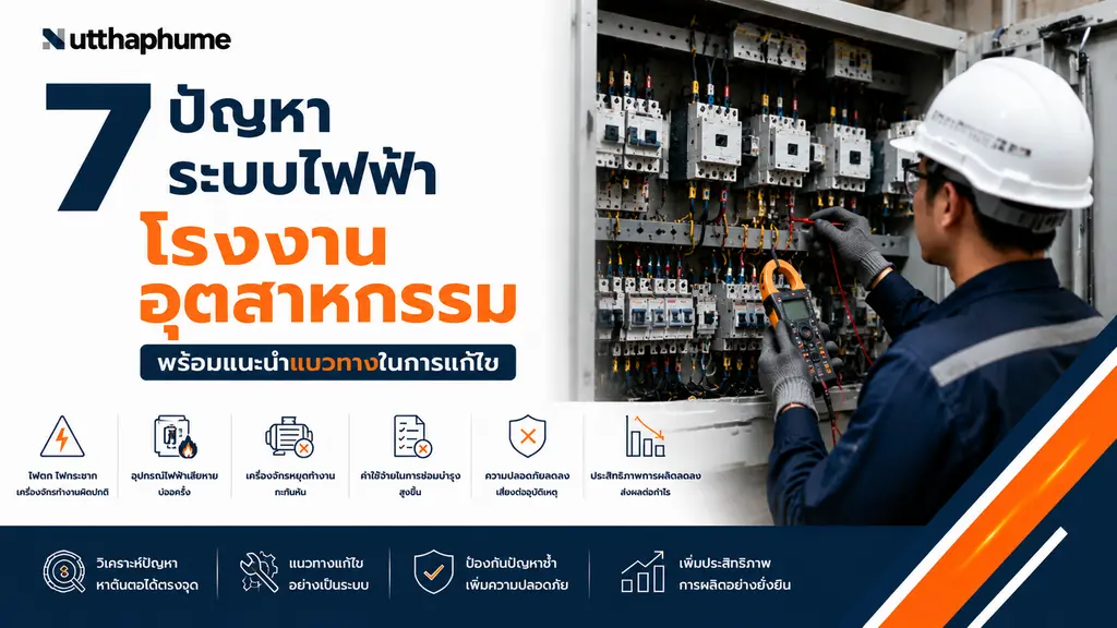 ปัญหาระบบไฟฟ้าในโรงงานอุตสาหกรรม