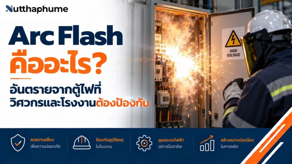 สาเหตุของการเกิด arc flash ไฟฟ้า