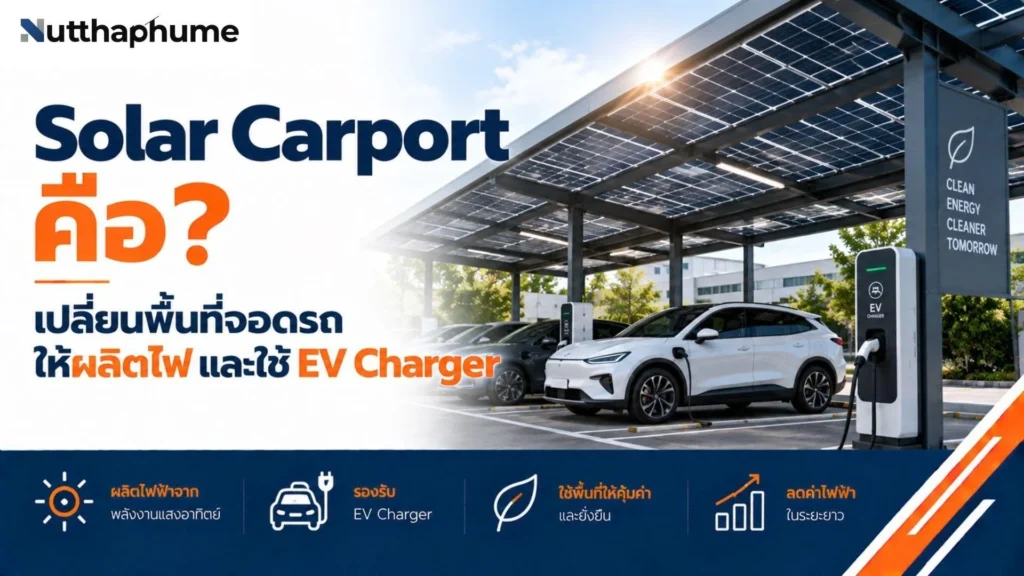 solar carport ที่ทันสมัย